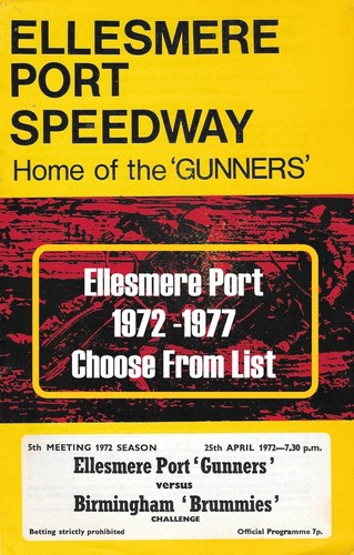 Programmi porto ellesmere 1972 - programmi,