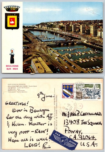 Cartolina boulogne sur - cartolina, boulogne-sur-mer