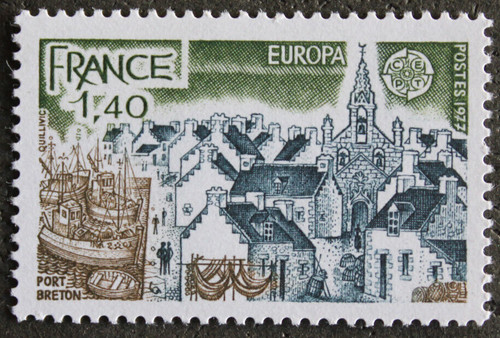 Timbre france europa port - -,