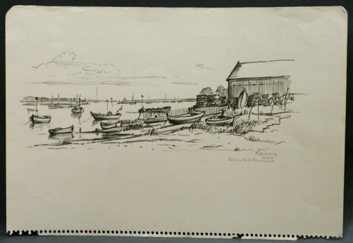 Dessin étude 1977 port - , la